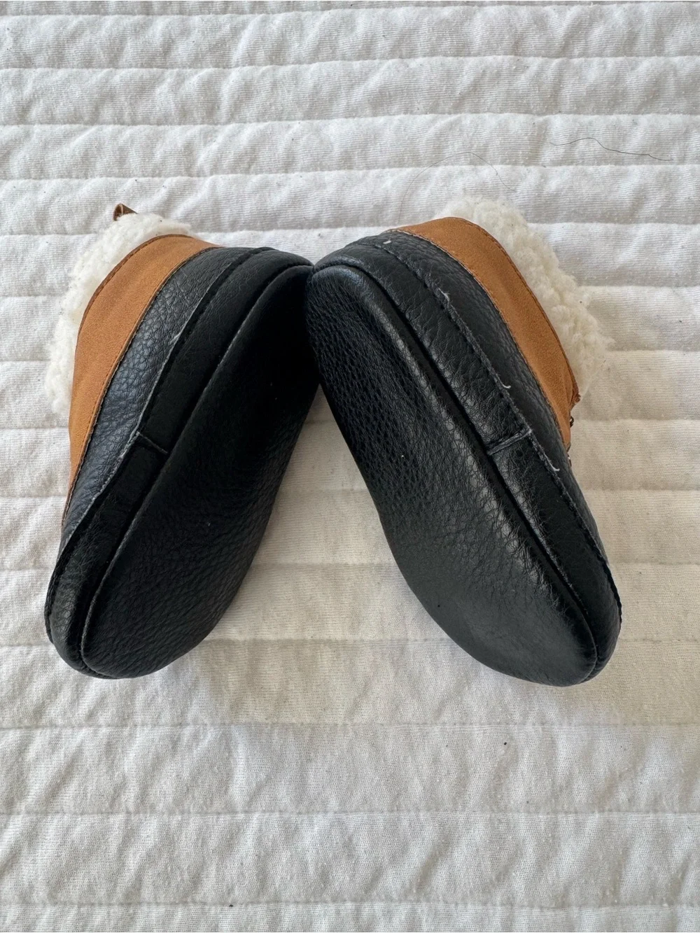 Beverly Hills Polo Club Tan and Black Kids Cozy Duck Boots